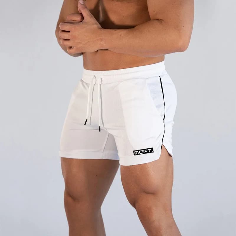 Summer Men Quick-drying Running Fitness Shorts Sweat-absorbent Breathable Beach Surfing Casual Training Sportswear Pumping iron