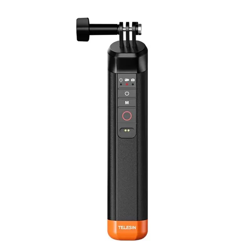 TELESIN Asta per selfie galleggiante con cinturino da polso e telecomando wireless per Gopro Hero 8 9 10 11 12 13