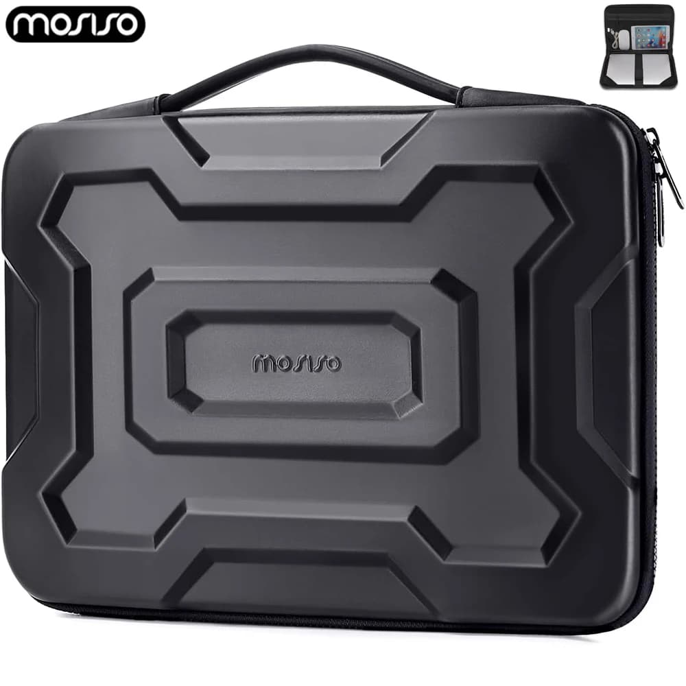 Custodia rigida impermeabile per laptop per MacBook Air Pro 13 14 15 16 pollici HP Dell Acer EVA Custodia per laptop Borsa da trasporto Valigetta