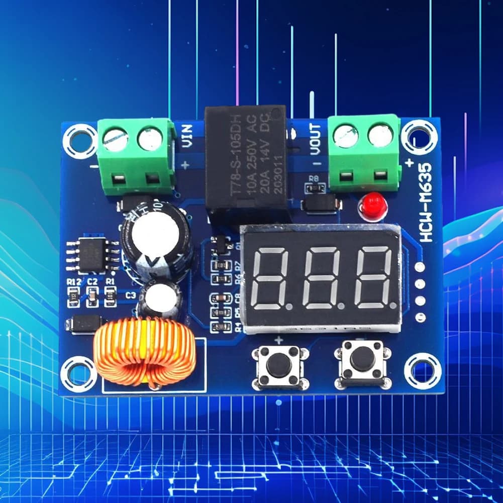 XH-M609 Undervoltage Protection Board DC 12V-36V Voltage Protection Switch Module Low Voltage Disconnect Switch Cut Off