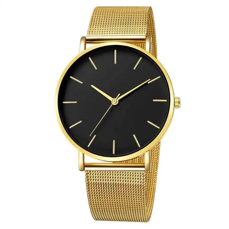 Geneva new men's watch ultra-thin and simple mesh strap watch men's watch fashionable and exquisite men's watch
