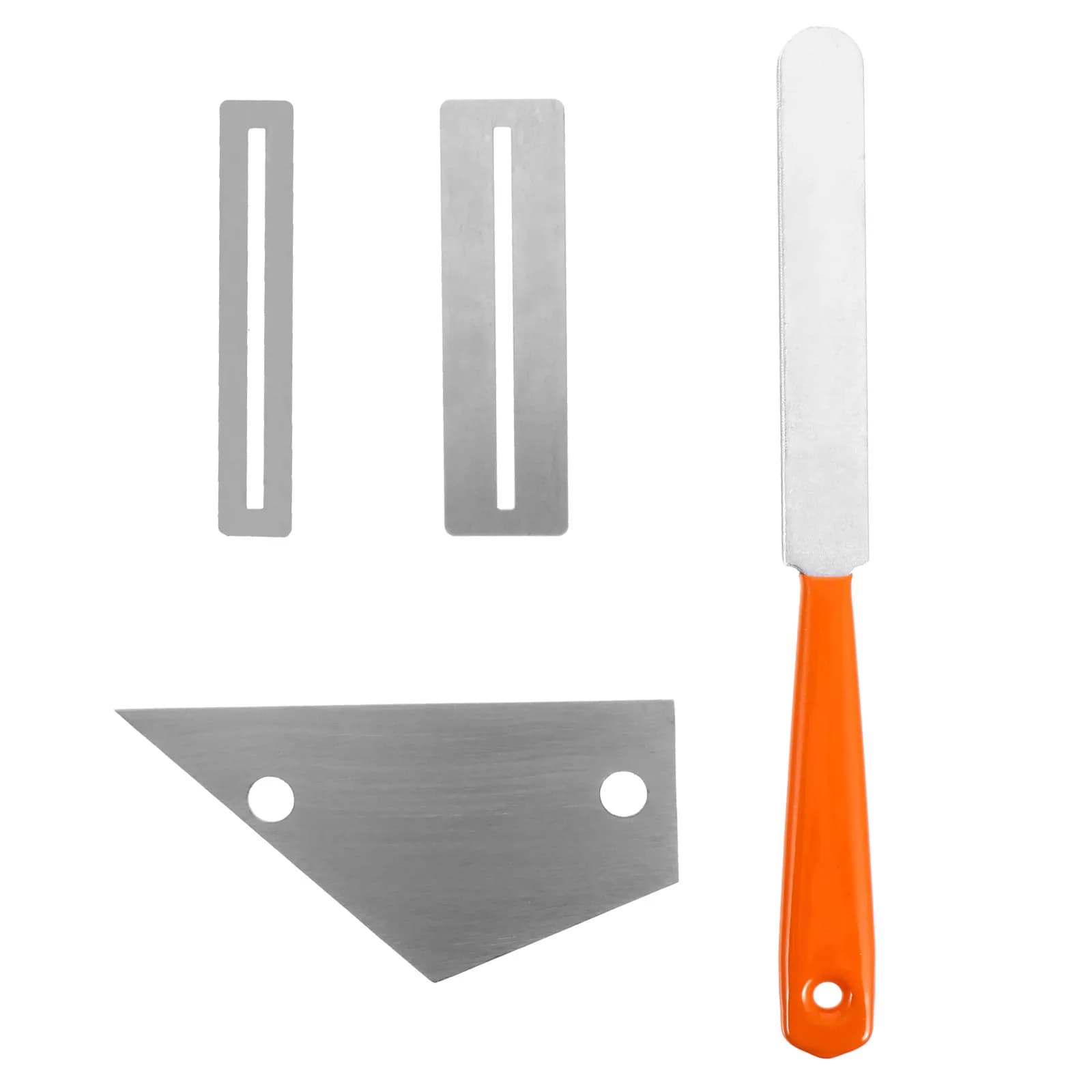 Set di strumenti per chitarra in acciaio inossidabile: Righello per livellamento tasti e lima per levigatura per riparazione tastiere, per liutieri, chitarra acustica, basso, ukulele