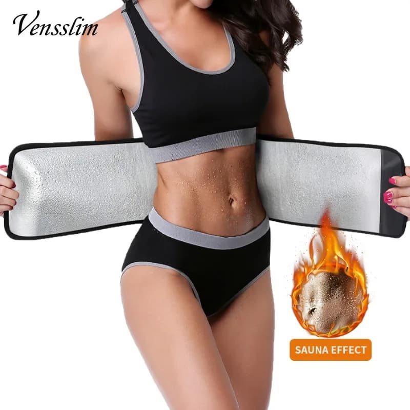Vensslim Cintura da allenamento per la vita da donna con tasca regolabile senza pancia Trimmer Sauna Sudore Body Shaper Cintura da allenamento Shapewear