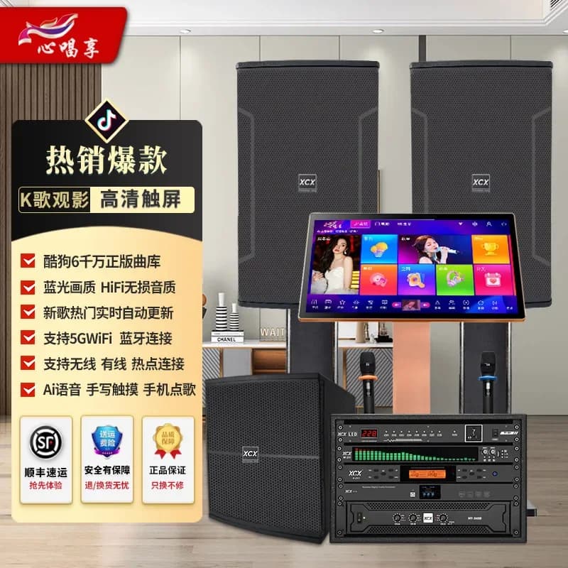 Nuovo Set di Altoparlanti Karaoke da 12 Pollici 2025, KTV Self-Service, KTV Domestico, Macchina Professionale All-in-One per Cantare