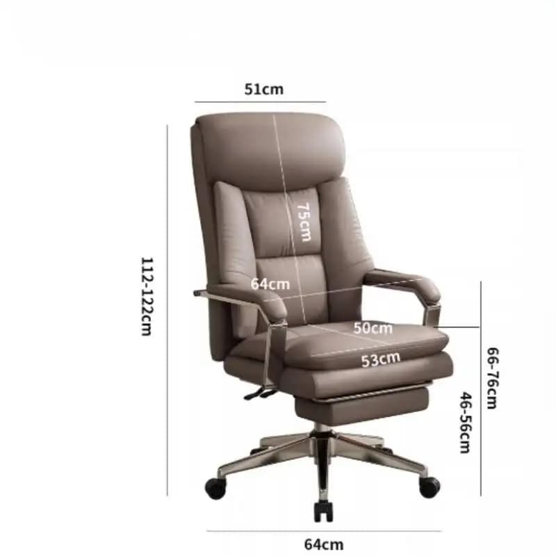Sedia da Ufficio Girevole Relax con Design a Zampa di Gatto, Poltrona Ergonomica per Computer e Gaming