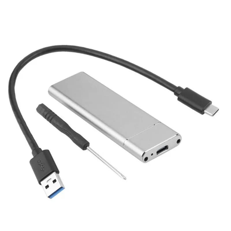 Custodia SSD M.2 custodia SSD da USB 3.1 a M.2 NGFF custodia SSD, custodia esterna SATA adattatore USB UASP SuperSpeed per 2242 2260 2280