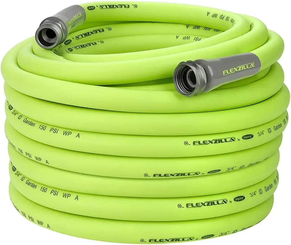 Tubo da Giardino 3/4 Pollici Tubo dell'acqua leggero per tutte le stagioni, 30,5 m, resistente e flessibile, senza perdite.