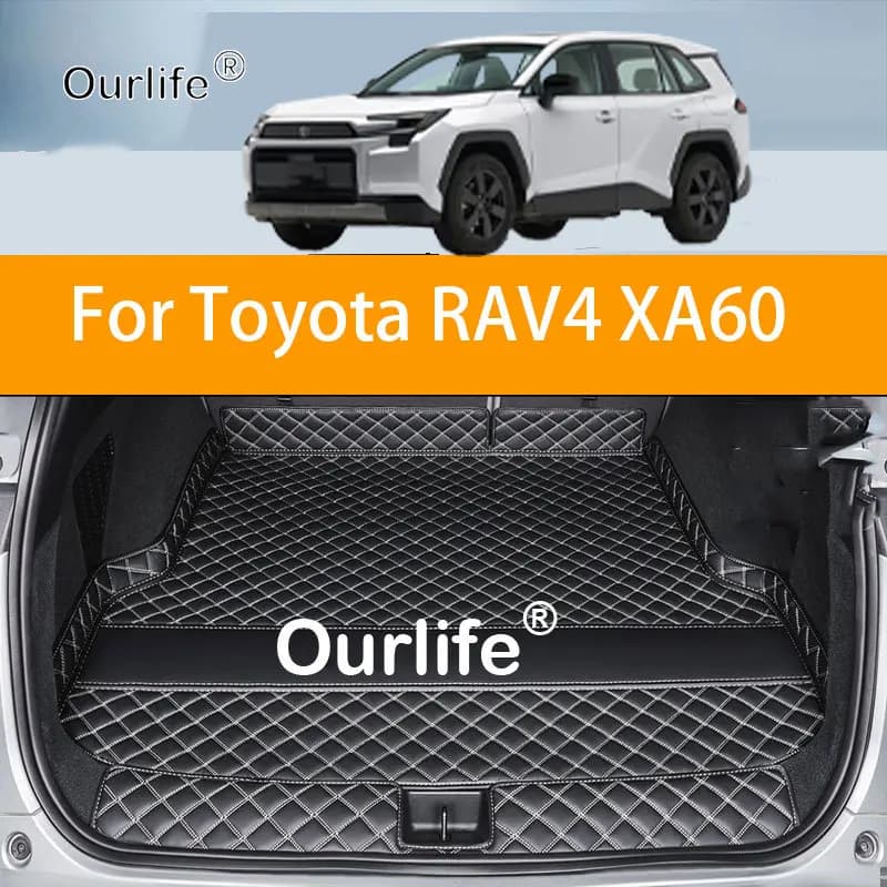 For Toyota RAV4 XA60 2026 2027 Car Boot Mat Rear Trunk Liner Cargo Leather Floor Carpet Tray Protector Accessories Mats