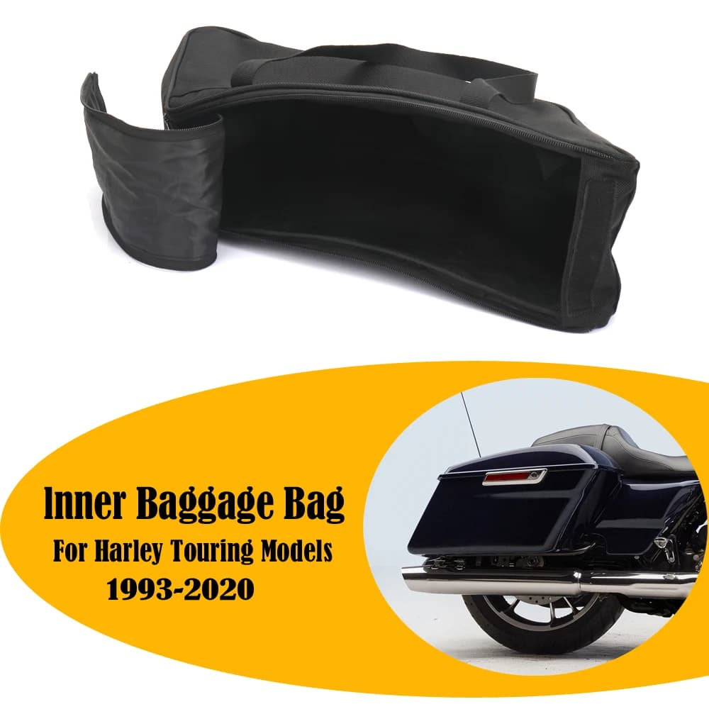 Borsa da sella per moto Portapacchi Fodera per borsa laterale per Harley Touring Road King Electra Street Glide Ultra Tour FLTR FLHX 93-18