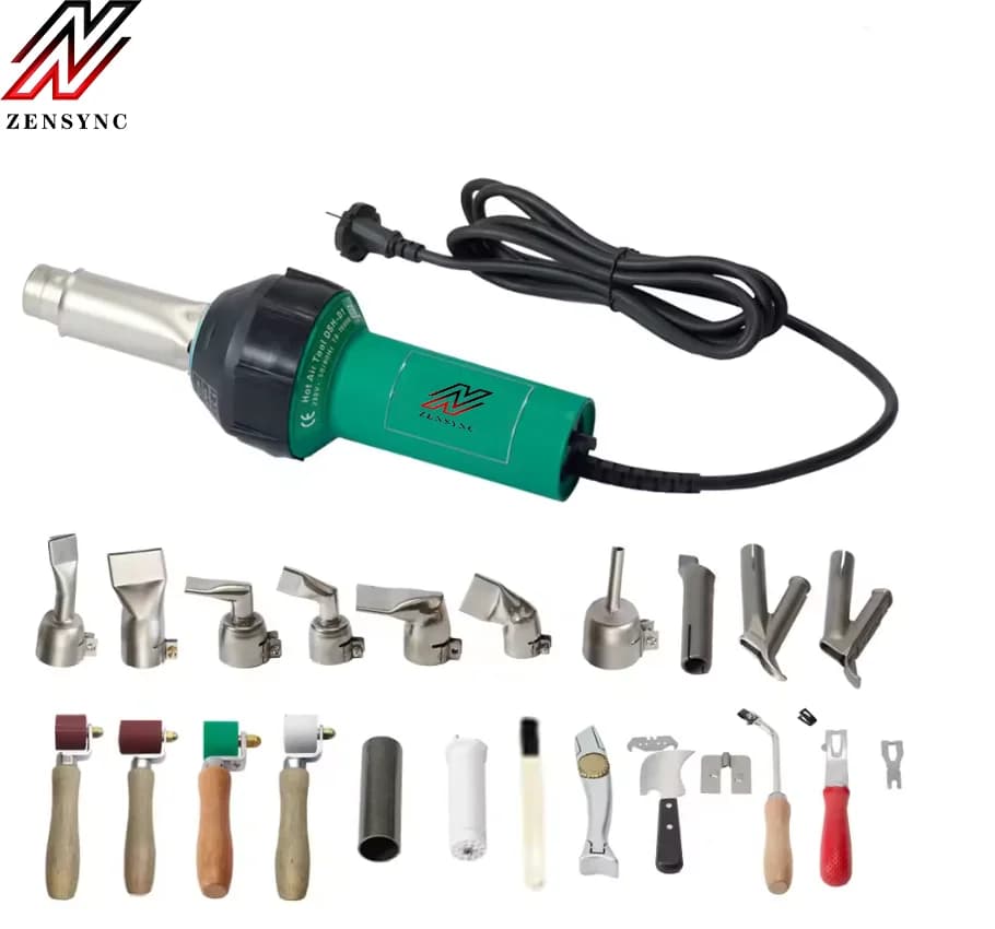 Delay Shutdown Plastic Hand Hot Air Welding Gun with Different Kits for HDPE Membrane,HDPE Pipe ,PP Plank,PVC Floor