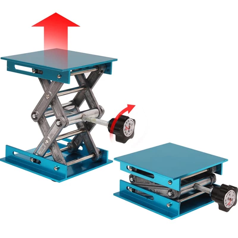 4"x4" 100x100mm Aluminum Router High Quality Woodworking Table Engraving Lab Lifting Support Rack Rack Lifting Platform Woodworking Benches