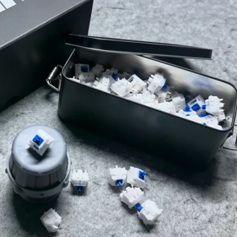 WUHAI KeyGeek Klein Switch 40g 45g 5-Pin Linear Switches Muffled Sound UPE L4 Smooth Fine Lubrication Mechanical Keyboard Switch