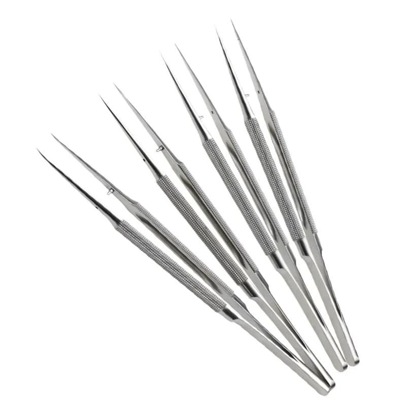 GREATLH Forbici oftalmiche Micro pinzette Micro pinze Strumento microscopico Strumento oftalmico in acciaio inossidabile