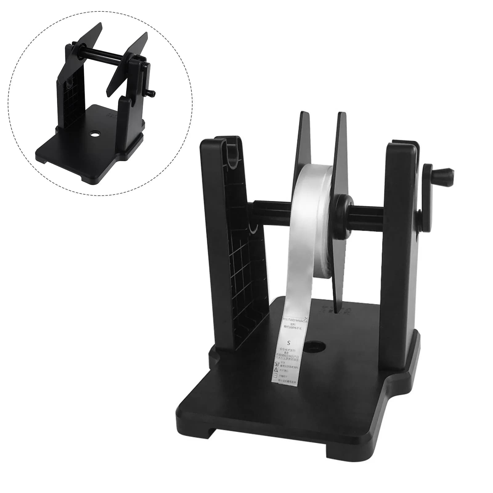 Set di 1 Porta Rotoli Esterno per Etichette, Supporto Manuale in Plastica per Carta Etichette, Robusto per Accessori Stampante, Utilizza Materiali di Consumo per Stampanti