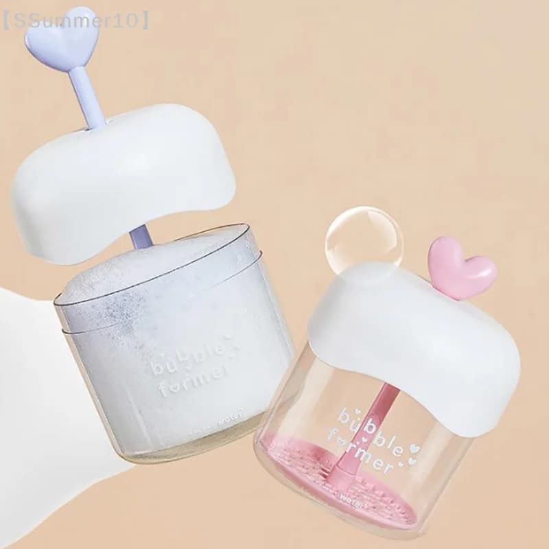 【SSummer10】Dispositivo portatile per la pulizia del viso con tazza schiumogena - Strumento per la rimozione del trucco con pressa per schiuma per shampoo e gel da bagno【SS】