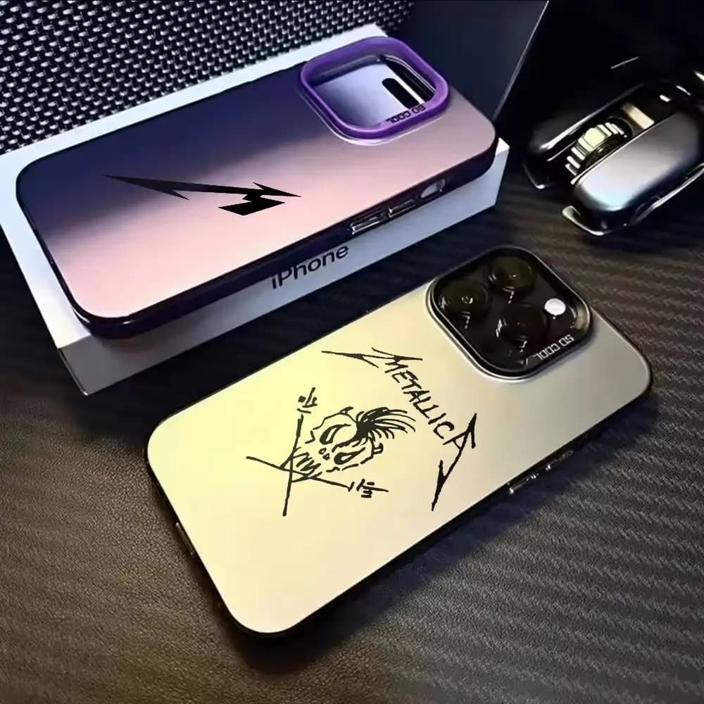 Cover per iPhone Metallica Ride the Lightning 72 Master of Puppets per iPhone 17, 16, 15, 14, 13, 12, 11, Mini, Pro, MAX - Custodia Opaca