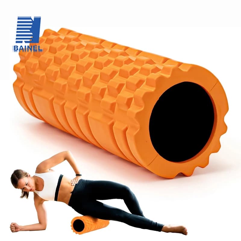 33*14cm Yoga Column Foam Axis Massage Roller Muscle Back Muscle MassageThe Grid Back Training Set Shipping