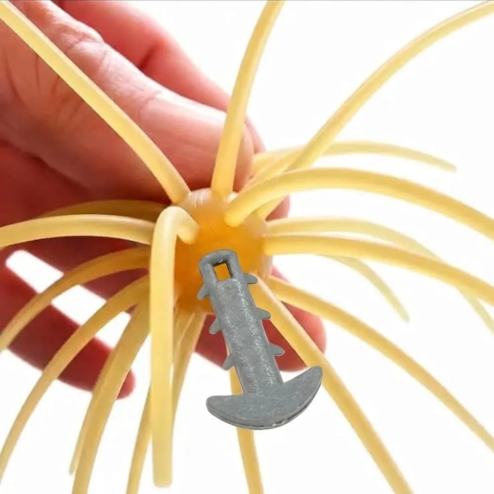 Plastic Fishing Weights Sinkers Anti Slip Sea Urchin Shaped Baits Anchors Lightweight Easy Hook Design Saltwater Fishing Tackle