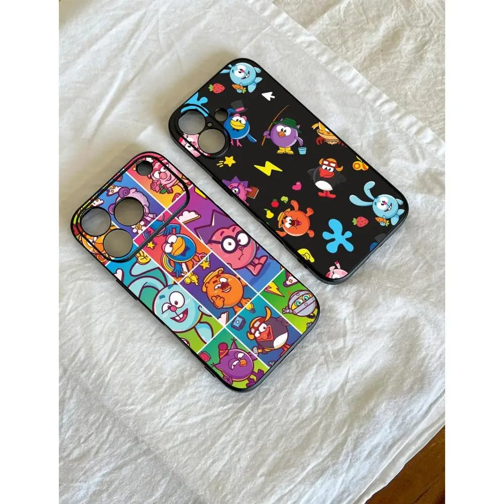 Kikoriki cartoon Gogoriki Phone Case For iPhone 17 16 15 14 13 12 Plus Mini Pro Max Soft black Shockproof Cover