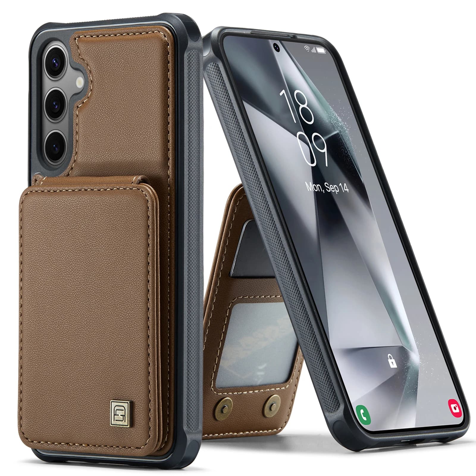 Magnetic cards Solt Wallet leather case for Samsung Galaxy S24 Ultra S23 FE S22 Plus A55 A35 A15 A54 A14 A24 5G Case with support