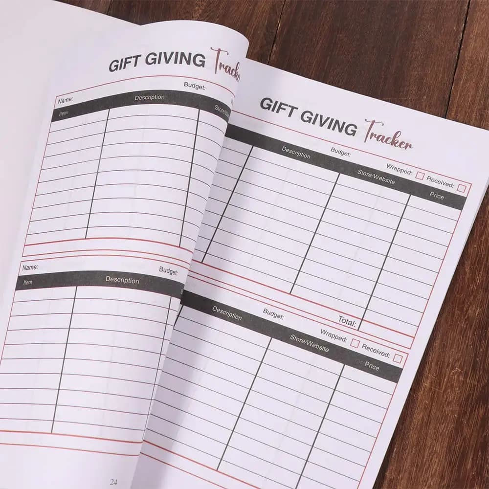 Agenda Promemoria Agenda natalizia Notebook Abitudine Tracker Diario Lista delle cose da fare Notebook Efficienza Time Organizer