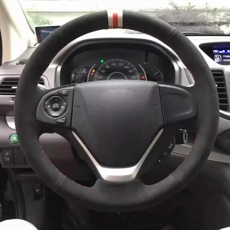 Coprivolante per auto in pelle scamosciata per Honda Fit CRV Crider Civic Accessori interni per auto Treccia volante originale