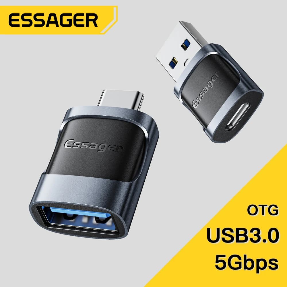 Essager USB 3.0 to Type C OTG USB to Type C Male to Micro Type C Converter USB to Female to MacBook Laptop Card Reader