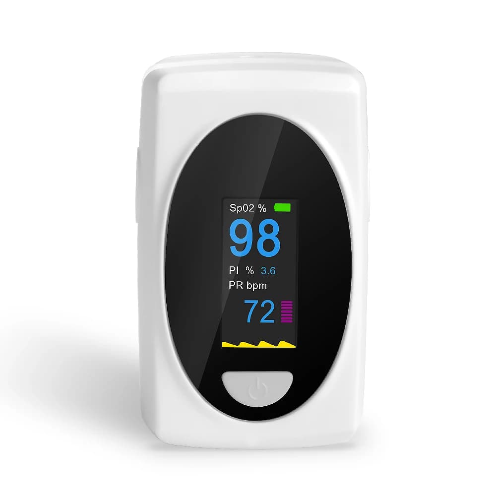 Pulse oxymeter with finger oxygen meter, compact pulse oxymeter from dito-oxygen in the blood/cardiofrequentimeter-atletic and domestic