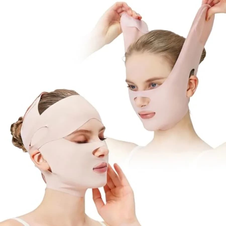 Face Strap Forehead Lift Bandage, V Line Lifting Mask Chin Up Vshaped Face Belt, Double Chin Reducer Chin Strap For Sleeping