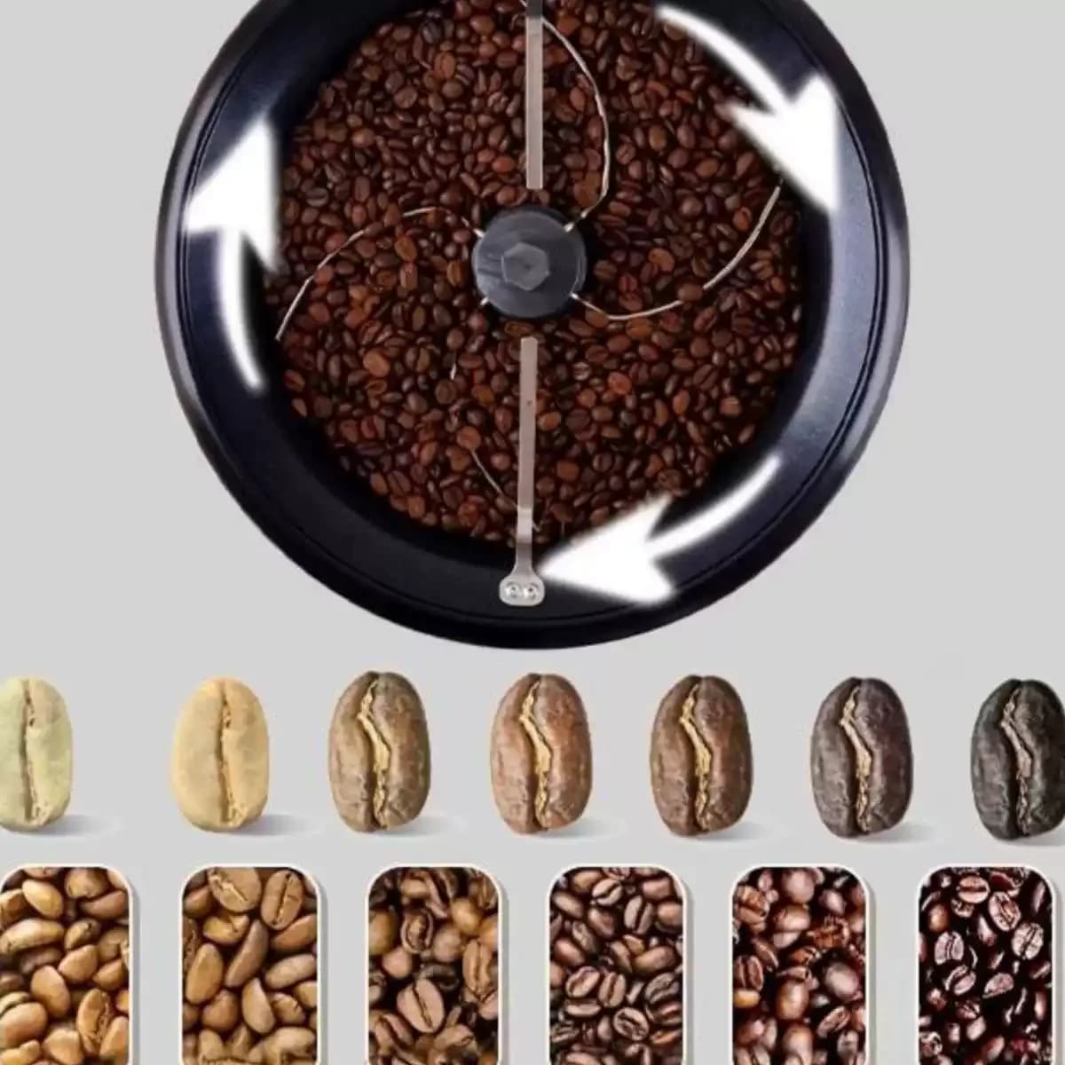 Coffee bean roaster, small-sized frying pan for home use, peanut kernel roaster, bean stir-fry machine, popcorn stir-fry machine