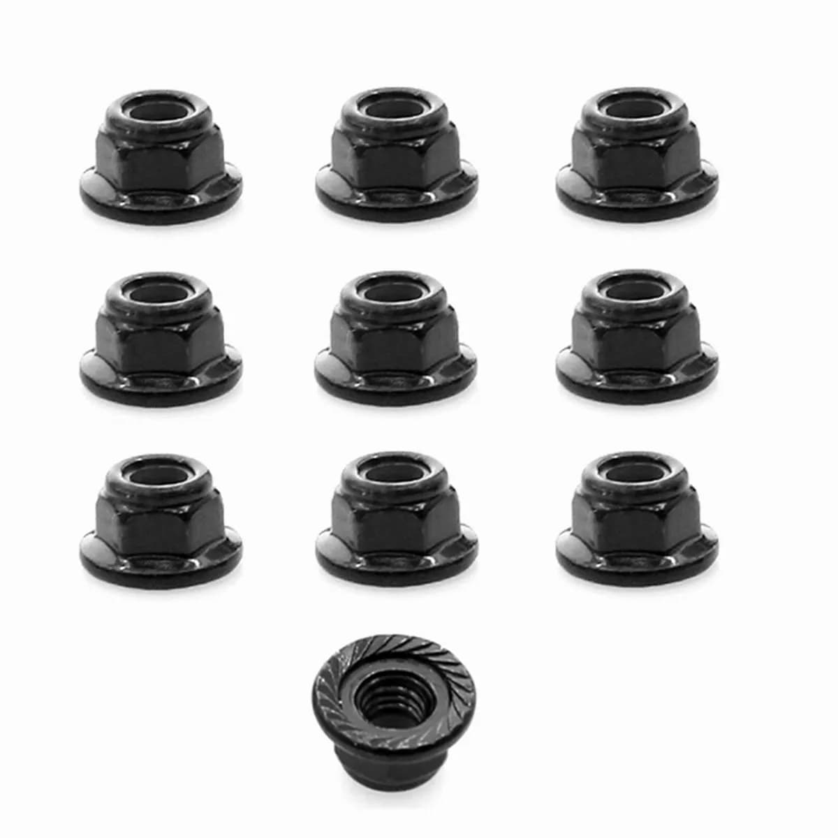 Dadi di bloccaggio ruota M4 da 10 pezzi 4 mm per TRAXXAS 2.0 # 8347 TRX4 TRX6 Axial SCX10 90046 1/10 Auto RC