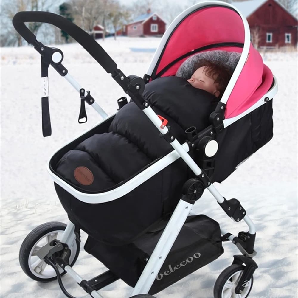 Coperta con cerniera per seggiolino auto regolabile per neonati Coprigambe invernale multiuso foderato in pile caldo con cappuccio per bambini impermeabile