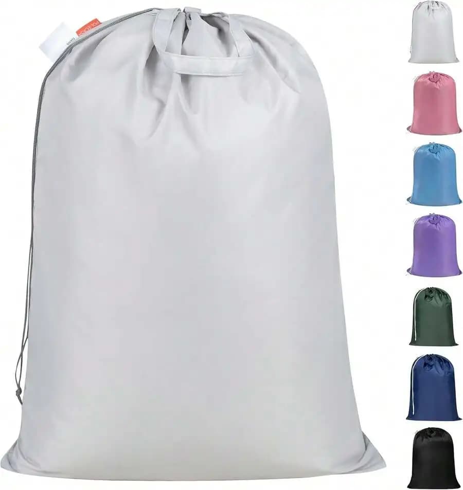 Extra Heavy Duty Large Laundry Bag With Sturdy Handles And Drawstring Closure For College Dorm Travel Storage