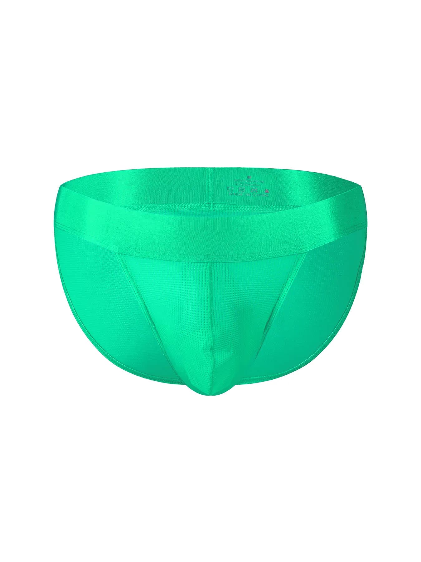 Slip da Uomo in Seta Ghiaccio Taglia EUR, con Fascia Larga, Sexy, con Tasca a U, a Vita Media, Traspiranti ed Elastici