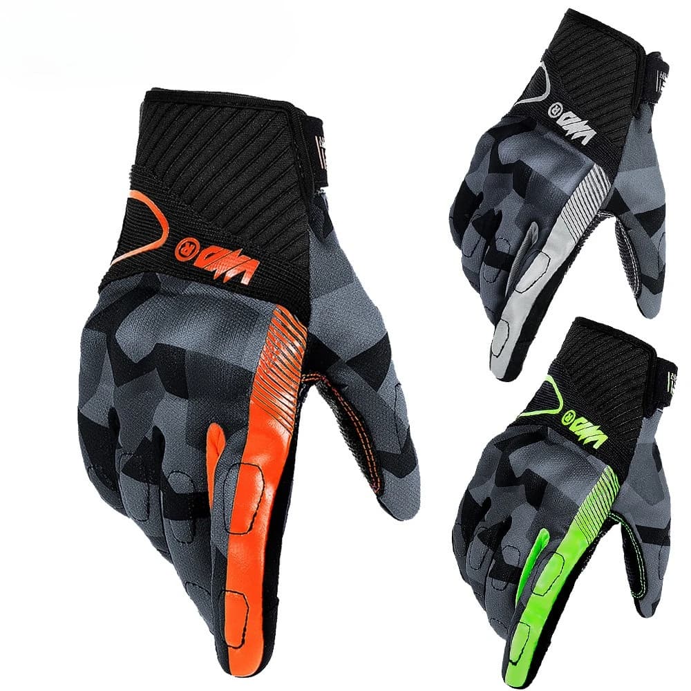 Guanti da Moto Integrali Estivi Traspiranti, Protezione per Ciclismo e Motociclismo, per Uomo, Moto e Scooter