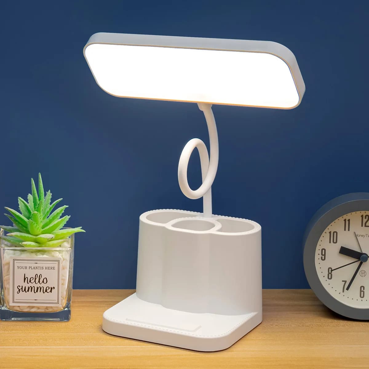 Lampada da Tavolo Touch con Luce Notturna Pieghevole, Lampada LED USB per Protezione Occhi, Lampada da Scrivania per Camera da Letto e Ufficio