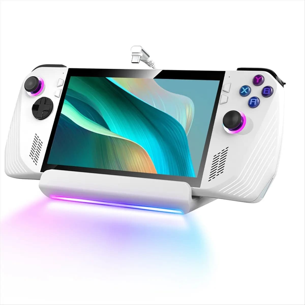 Docking station per supporto Ally Hub RGB con TV 4K a 60 Hz/ Ethernet da 1 Gb/USB3.0/PD 3.0 Ricarica rapida