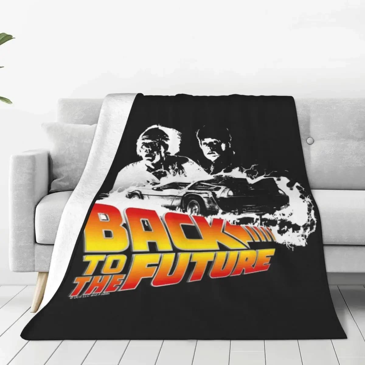 Coperta Calda Ritorno al Futuro, Film Comici Fire Tracks, Coperta da Campeggio, Coperta Invernale in Flanella, Copriletto per Divano e Letto