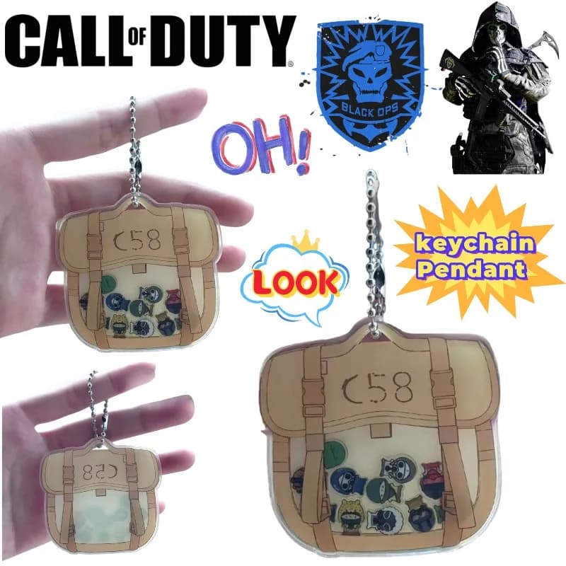 Nuovo Call of Duty Simon Riley Game Merchandise Creativo Acrilico Shake Toy Portachiavi Zaino Decorazione Ciondolo Regali squisiti