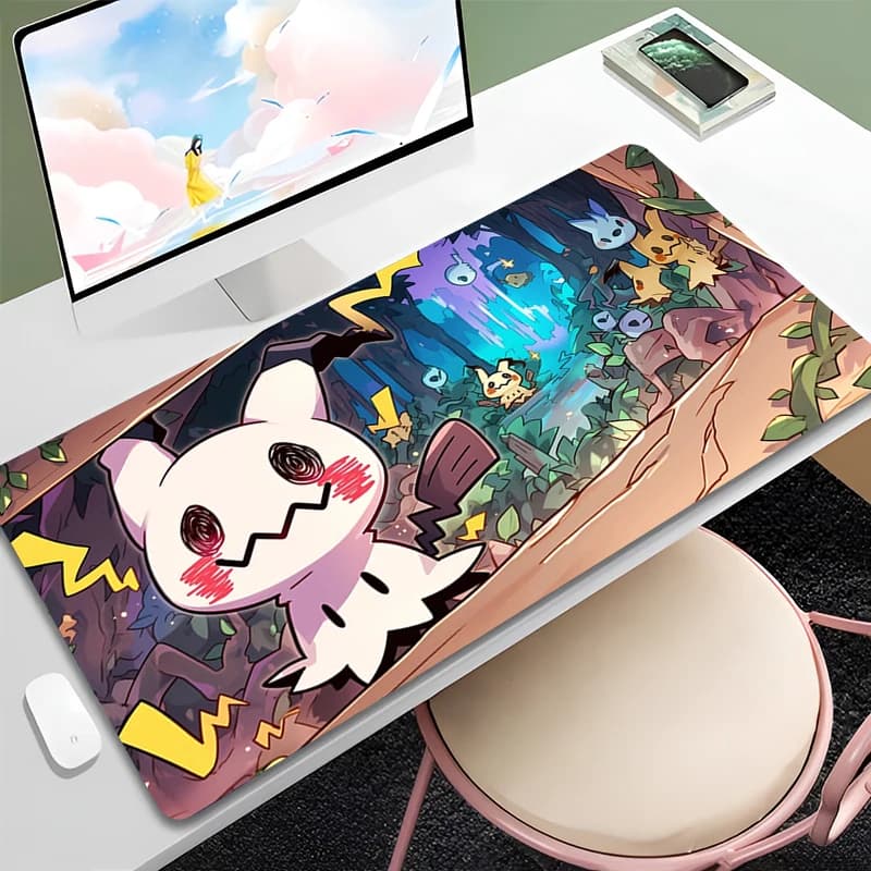 Kawaii M-Mimikyu Cartoon Cute Mouse Pad Gamer Computer Keyboard Pad accessori da scrivania Office Large MousePads Anime Pc Table Mats