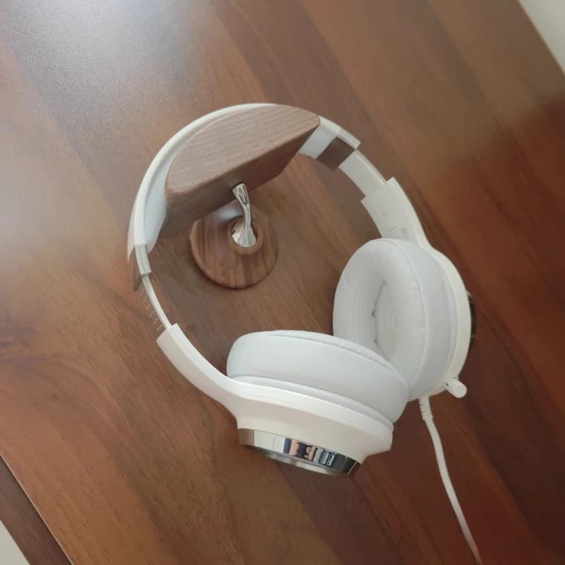 NUOVO Supporto per Cuffie in Legno Massello, Espositore Creativo, Gancio da Parete in Legno, Supporto Universale per Cuffie