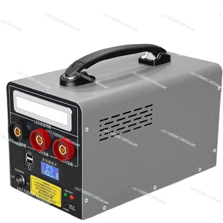 12/24V Truck Jump Starter Power Supply with USB, Reverse Polarity Protection, Force Start & LED Light