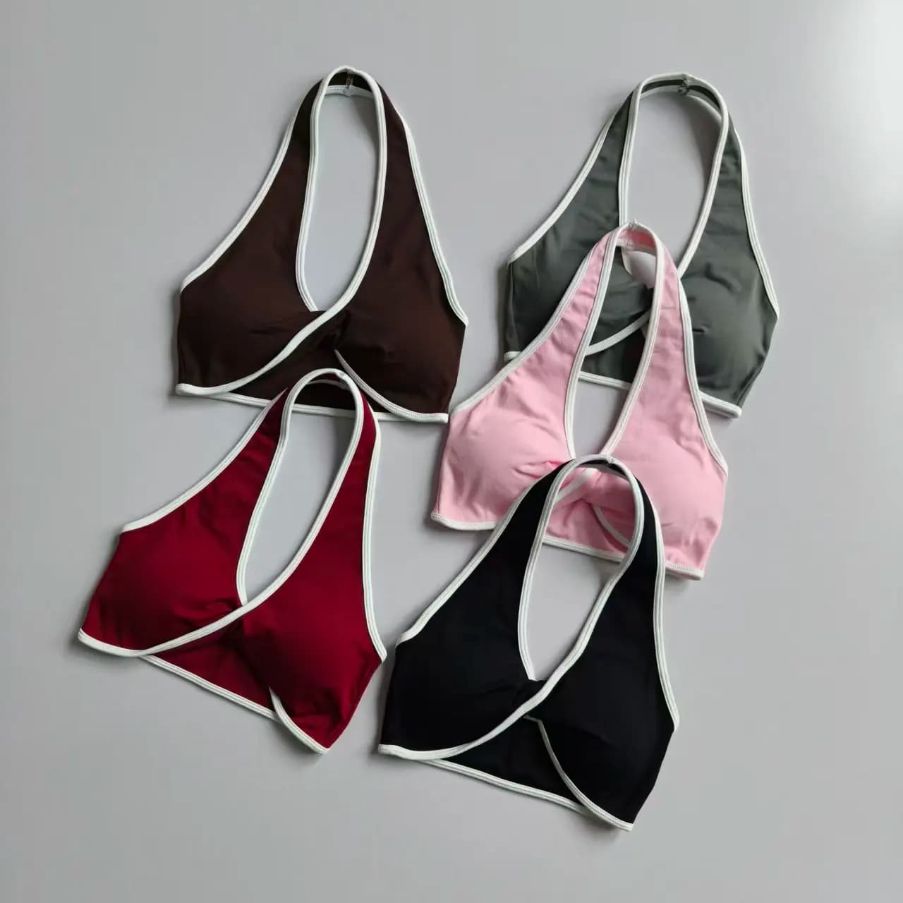 Reggiseno sportivo da donna senza cuciture con scollo all'americana, push-up, anti-shock, ad asciugatura rapida, traspirante, per fitness, yoga, con schiena scoperta, per palestra e attività all'aperto