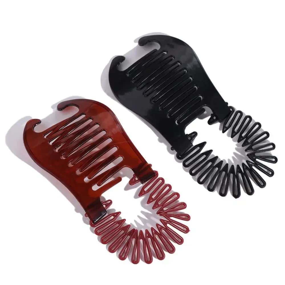 Artiglio per capelli Pettine per donna Clip a banana Riser Artiglio Accessori per capelli Copricapo flessibile in plastica di moda, speciale per parrucche di capelli veri