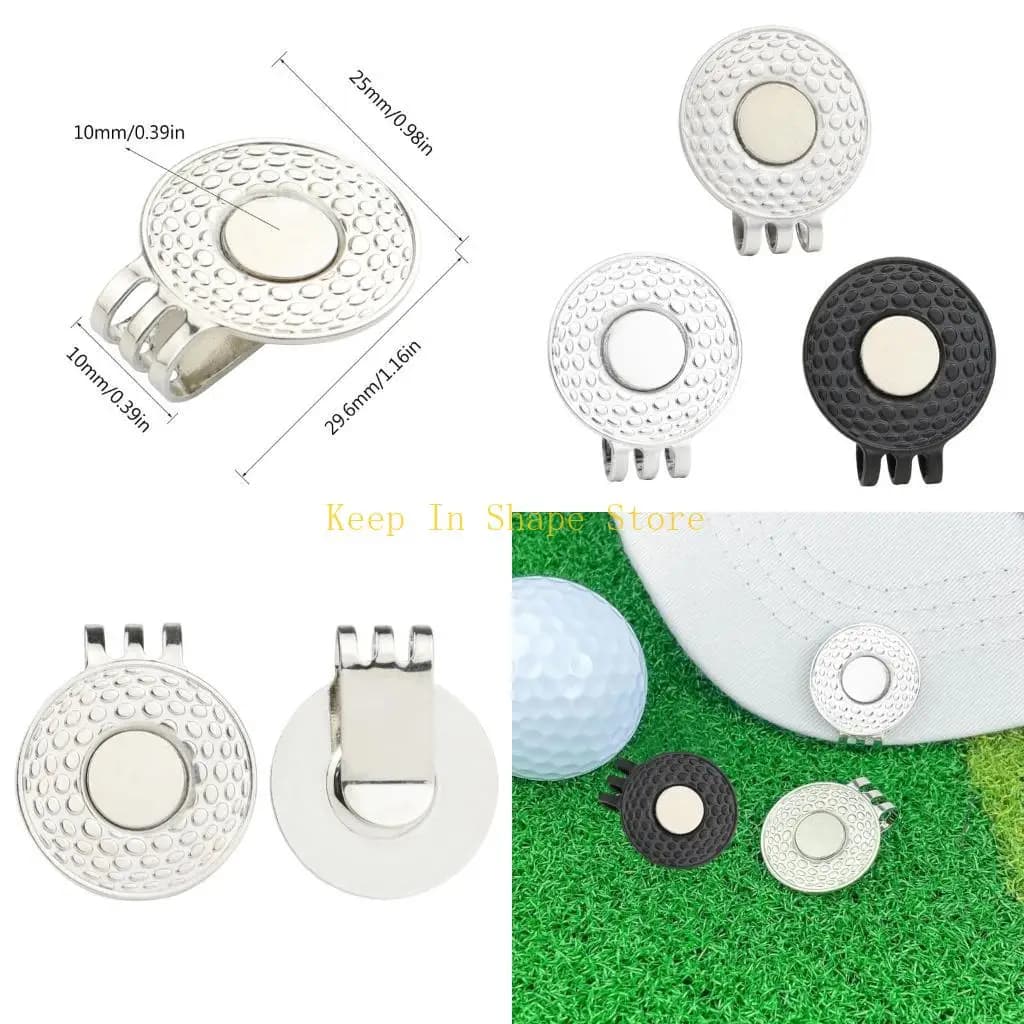 U1JC Clip da golf magnetico golf-pall-pallone marcatore doppio buco da golf cappello da golf addestra