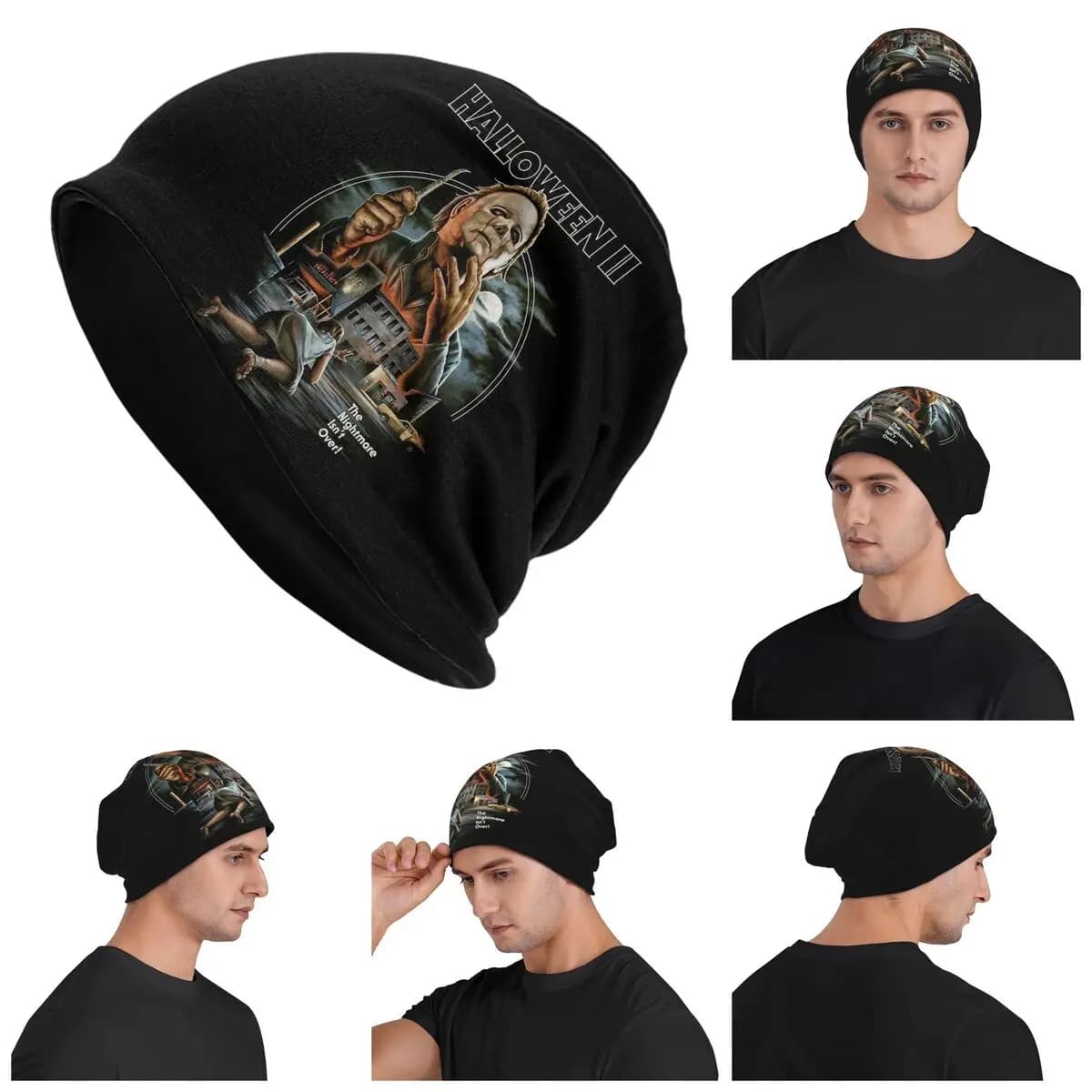 Michael Myers Halloween Horror Movi Berretti unisex per adulti Berretti per maglieria Cappello caldo Hip Hop Autunno Inverno Skullies Cappelli