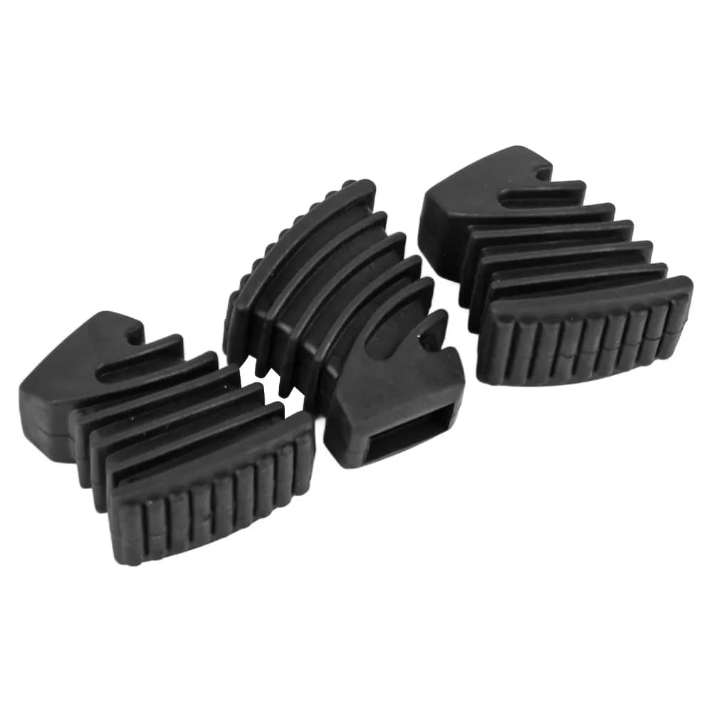 3PCS Non-Slip Drum Rubber Feet Rubber Material Anti-Vibration Drum Hardware Feet Black Color Drum Leg Pads For Drum Set