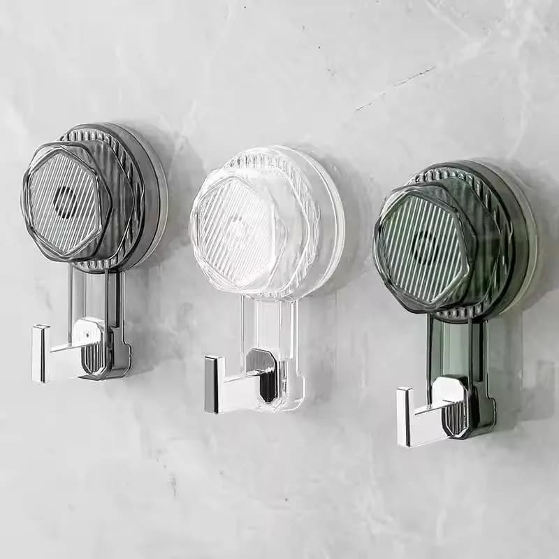 Powerful rotary suction hook, non-perforating, anti-track, wall towel hooks, keys, clothes, bag, clothes hangers, kitchen, bathroom, organizer