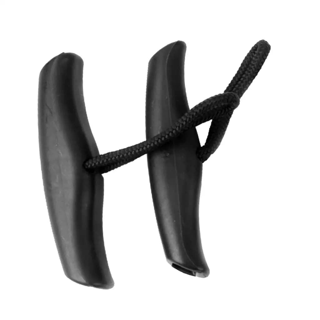 Maniglia per Kayak Resistente con Corda Impugnatura in Nylon Nero per Canoa e Barca Anteriore e Posteriore