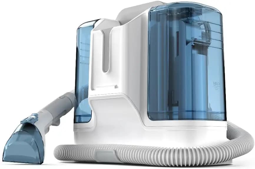 Pulitore Portatile per Tappeti - Macchina Lavamoquette da 450W per Divani, Tappeti, Sedili Auto, Tessuti - Aspirapolvere a Umido per Macchie